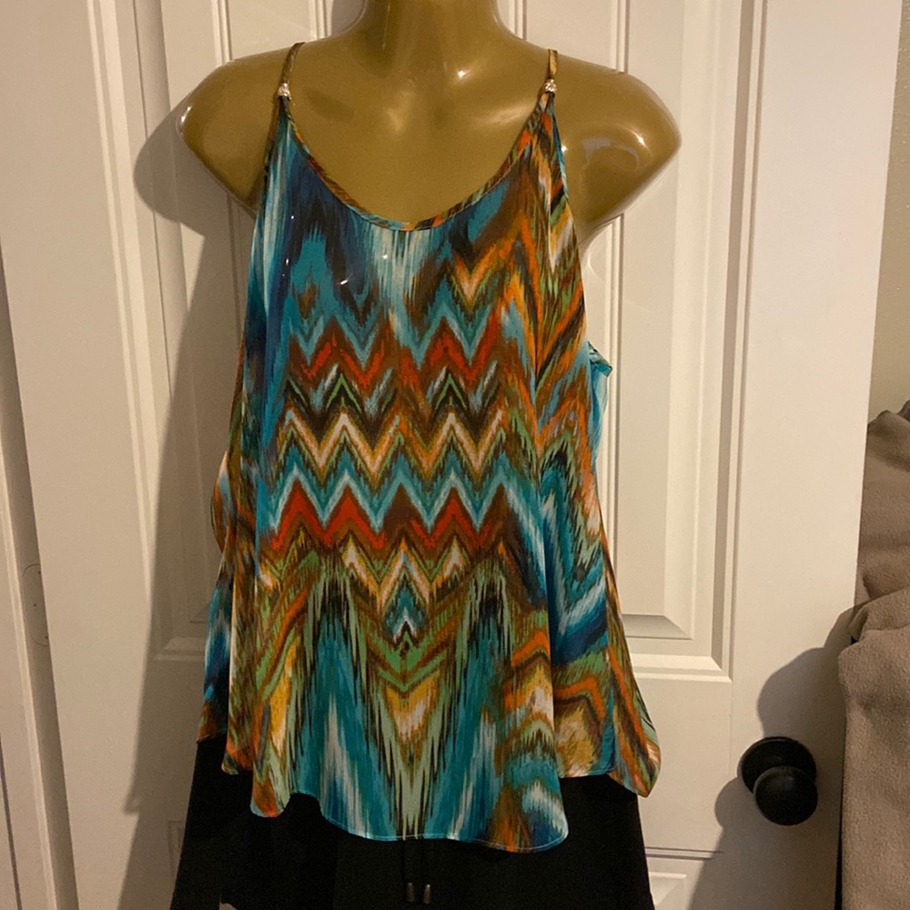 IZ BYER Shear blouse